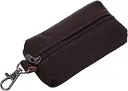 [EXAOMBLE] Unisex Key Case Wallet Pouch with Zippered Coin Pouch and Keychain Holder Lightweight Versatile Design for Keys Cards and Change for Daily Use and Travel