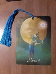 The Moon- Good Tarot Bookmark Oracle Card Art Deck Gift, Purified & Charged