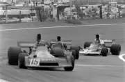 Henri Pescarolo BRM P160E leads John Watson Brabham BT42 Ford and - Old Photo