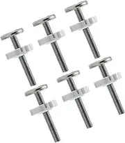 VICASKY Gate No Drill Accessories 6pcs Metal Pressure Mounting Screws Threaded Rods for Barrier Gates Easy Install