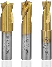 Yakamoz 3PCS Titanium Spot Weld Cutter Kit Set HSS CO Cobalt Drill Bits Weld Cutting Accessories丨6.5MM(1/4in), 8MM(5/16in),10MM(3/8in)