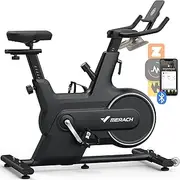 MERACH Exercise Bike, Smart Magnetic Stationary Bike with Bluetooth APP, Indoor Cycling Bike with Adjustable Incline ±6° Grade Level, Max 350lbs Weight Capacity Free Game for Home Weight Loss