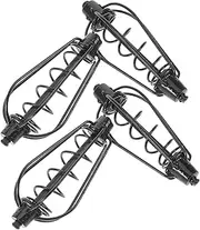 WHAMVOX 4pcs Fishing Bait Cage Durable Iron Fishing Trap Basket Lightweight Feeder Options