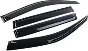 QVQOCUKS Car Side Window Deflectors Compatible for BYD Dolphin ATTO 2 2021-2024 Sun Wind Rain Shield Weathershield Guards Auto Accessories(Type 1)