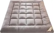 Mattress Protector - Soft Feather Mattress Protector - Box Stitched Bedspread | Soft Mattress Protector Double Bed Mattress Protector Tatami Velvet Mattress Protector for Relieving Body Stress Relief