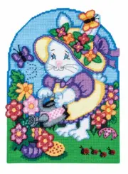 Mary Maxim Bloomin' Bunny Plastic Canvas Kit