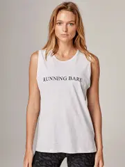 Running Bare Easy Rider Muscle Tank. Womens Workout Top.