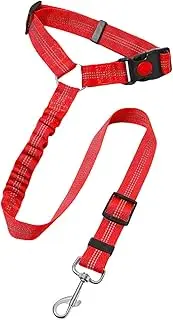 znutc Dog Seatbelt Harness for Car, Dog Pet Walking Traction Rope Seat Belt, Polyester Fabric Dog Training Lead for Small, Large, and Medium Dogs