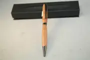 Handmade Cherry Pen with Grooves and Gun Metal Parts