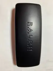 GENUINE BLACK LEATHERETT RALPH LAUREN CLAMSHELL EYEGLASS CASE, Free Shipping