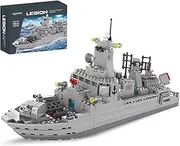 Navy Destroyer Building Set, Battleship Building Toy, A Gift Compatible with Lego Sets for Boys 8-14 & Adults (528pcs)