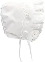 [N'Ice Caps] Baby Girls Closed Back Bonnet with Piping