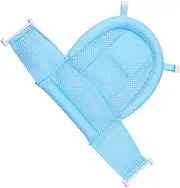 Kisangel 4pcs Bath Mat Net Durable Suspended Design for Breathable Mesh Material Includes Stable Hooks for Relaxing Shower for Boys Blue