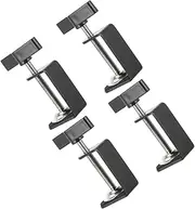 4Pcs Table Mount Clamps Rotation Desktop Clamp Holders for Home and Office Sturdy and Practical Tabletop Mounting