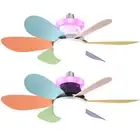 40W Ceiling Fans Lights Stepless Dimming Decorative Ceiling Fanlight for Bedroom