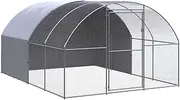 Outdoor Chicken Cage Coop Pet House 3x4x2 m Galvanised Steel