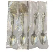 4 New Oneida Michelangelo Cube Soup Table Spoons Heirloom Stainless Flatware?