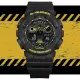 【CASIO 卡西歐】G-SHOCK 酷炫 搶眼黑黃色彩雙顯錶(GA-100CY-1A)