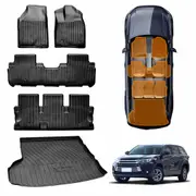 3D Floor Mats Boot Liner Set for Toyota Kluger 2014-2021 All Weather Heavy Duty Cargo Car Trunk Luggage Tray