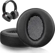 SOULWIT Professional Earpads Cushions Replacement for Sony MDR-XB950 XB950BT XB950B1 XB950N1 XB950AP Over-Ear Headphones, Ear Pads with Softer Protein Leather, Noise Isolation Foam - Black