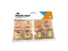 4 x Wooden Mouse Mice Trap Reusable Rodent Traps