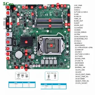 5Cgo.【含稅】Asus/華碩PRIME H410T2/CSM主機板Thin mini iTX超薄一體機迷你主機工控