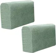 RORPOIR 2pcs Universal Sofa Armrest Cover Elastic Slipcover for Couch Arm Green Couch Armrest Towel Protector