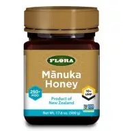 Flora Manuka Honey Product of New Zealand 250+ MGO 10+ UMF Non GMO 8.8 Oz 2 Pack