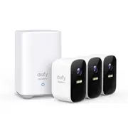 eufy Security eufyCam 2C Pro 2K Security Kit 3Pack + HomeBase 2