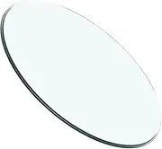 SWOOMEY Glass Coffee Table Surface Clear Oval Coffee Table Side Table Room Tables Small Table Round Table Cloth for Dining Table Tops Corner Table Dinner Table End Table Glass Table Top