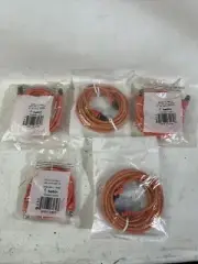 Belkin (A3L980-10-ORG-S) (4) 10ft + (1) 5ft Orange 3m UTP Cat6 Cable - Lot of 5