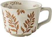 [QIXCOZTI] Large Ceramic Mugs for Men & Women, Unique Microwave & Dishwasher Safe Tea/Coffee Rustic Stoneware Cups for Office & Home（Brown）