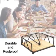 Napkin Holder for Table, Flat Napkin Holder with Weighted Arm, Square 3913