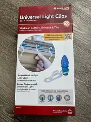 Simple Living 100Ct. Universal Light Clips Gutters Shingles and Tile New