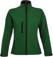 [SOL'S] SOLS Womens/Ladies Roxy Soft Shell Jacket (Breathable, Windproof And Water Resistant) (UK Size: XXL) (Bottle Green)