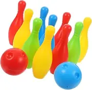 TOYANDONA Safe Entertaining Boys and Girls Bowling Set Mini Bowling Pins Ball for Play Enhance Fine Motor Skills for Boy Girl