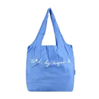 在飛比找Yahoo奇摩購物中心優惠-agnes b.to b. 摺疊環保輕便袋-小/灰藍
