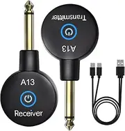 USB-C A13 Wireless Guitar Transmitter Receiver Low Latency 100FT Available Range Auto Pairing 5H Work Time