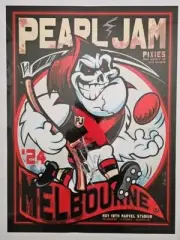 PEARL JAM MELBOURNE POSTER - Rhys Cooper -NOV 18 2024 - SIGNED BY MATT CAMERON