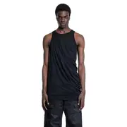 [RICK OWENS] Hollywood Anthem Tank in Unstable Cotton Black