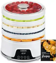 Food Dehydrator Machine for Jerky, 5 Bpa-Free 12.2" Trays with 165°F Temperature