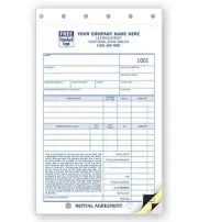 Rental Agreements With Carbons / 3 Part Carbonless / Nebs/Deluxe No. 112