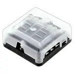 Jaylec 6 Way Blade Fuse Distribution Box with Red LEDs - FB3125