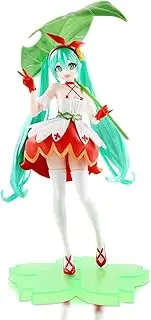 OZXVXZO Hatssunes Miku Anime Figures Character Model Statue Action Figure Figure 12.5 cm Cartoon Game Figure Toy Ornaments, Desktop Decorations (Green)