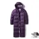 【美國 The North Face】女款 WindWall 防風防潑可調節連帽長版羽絨外套 3VUW-G03 紫