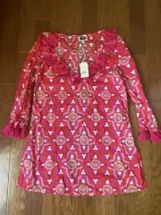 Mud Pie Kendall Tunic Moroccan Medallion Beach to Bar Sz Small NEW