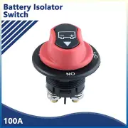 100A 12 V Auto Mini Panel Mount Battery Isolator Switch Kit Car Marine Kill Cut.