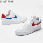 NIKE AIR FORCE 1 '07 LOW LUXE 白紅藍 蛇紋斷鉤 男女休閒滑板鞋 DC1164-100