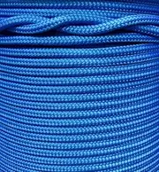 6mm x 50m Polyester Rope Double Braid Blue Marine Yacht Sailing Mooring Boat