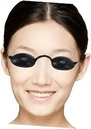 SHERCHPRY Adult Opaque Eye Protection Goggle UV Shield for Tanning and Light Treatments Comfortable Eye Mask for Sleep Black